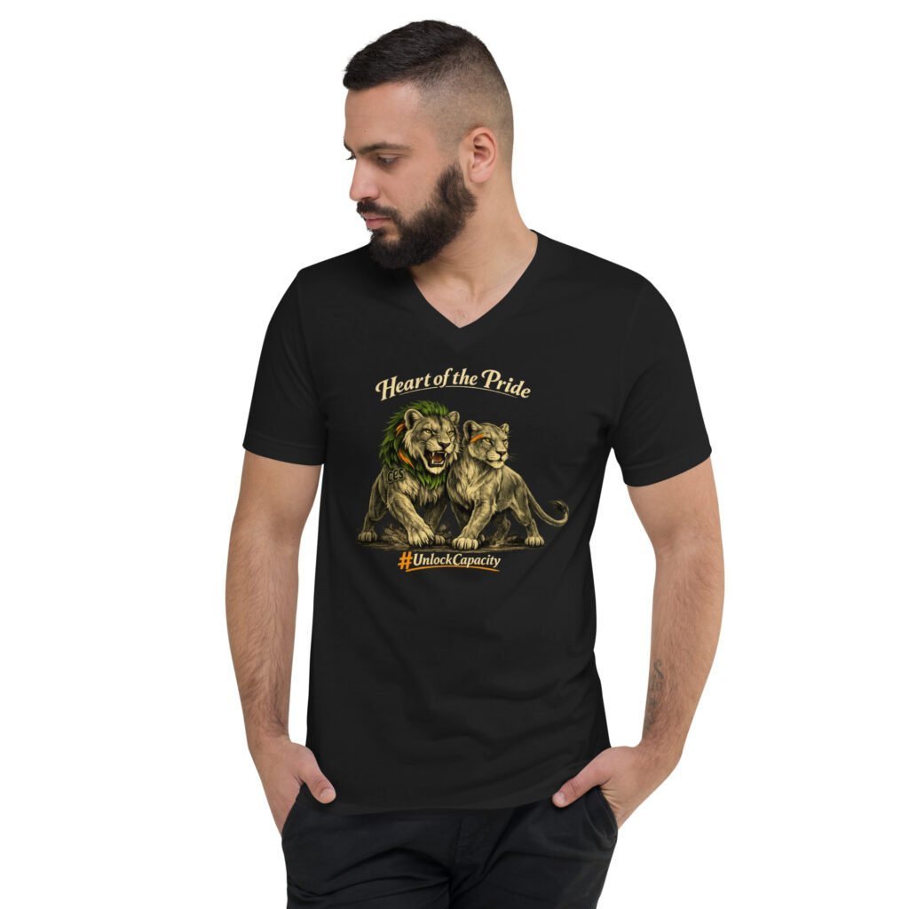 CCS - Heart of the Pride Unisex Short Sleeve V-Neck T-Shirt